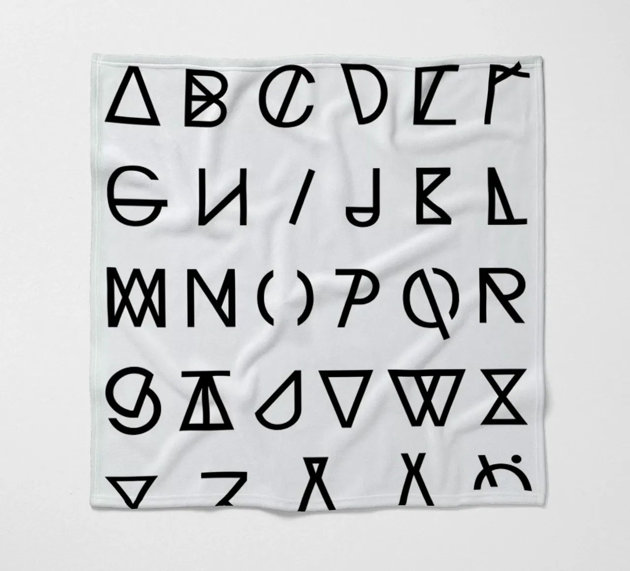 Graphic Alphabets coperta in pile da RK Design