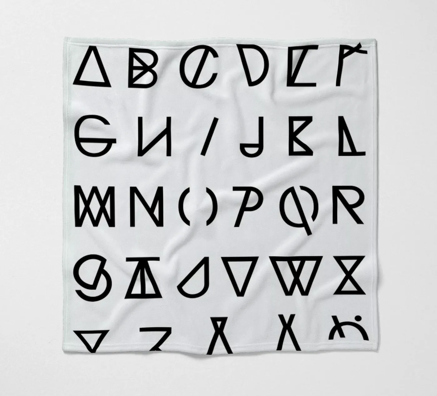 Graphic Alphabets fleecedeken van RK Design