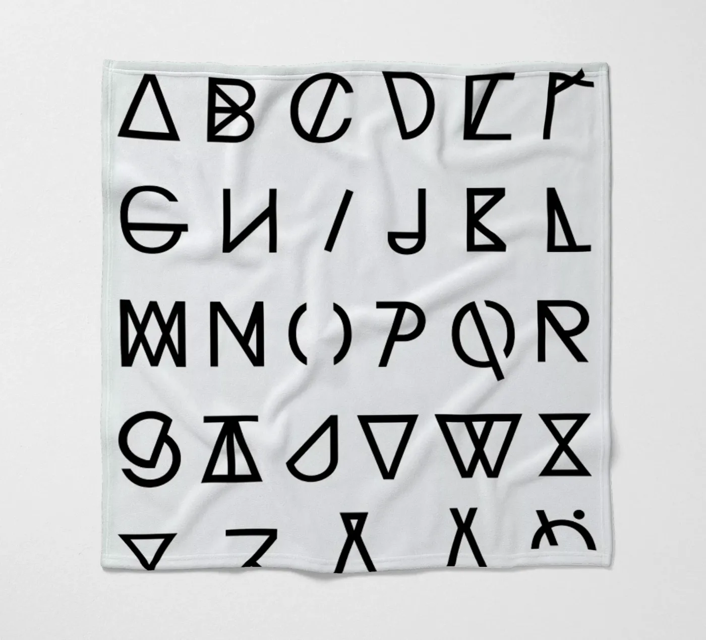 Graphic Alphabets Fleecedecke von RK Design