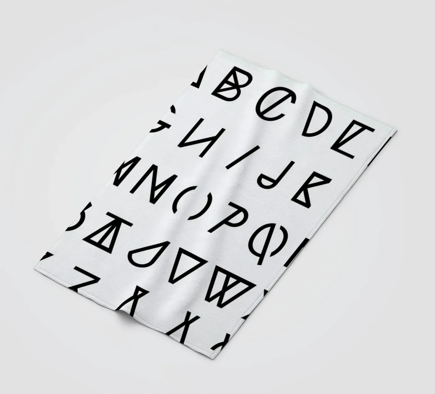 Graphic Alphabets fleecedeken van RK Design