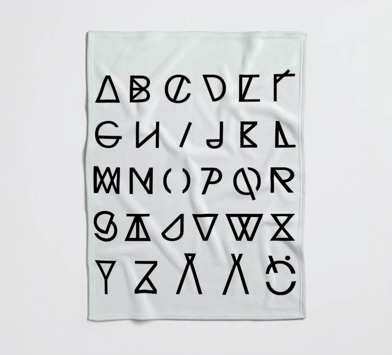 Graphic Alphabets coperta in pile da RK Design