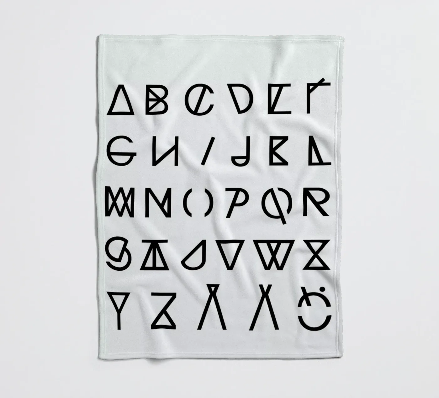 Graphic Alphabets Fleecedecke von RK Design