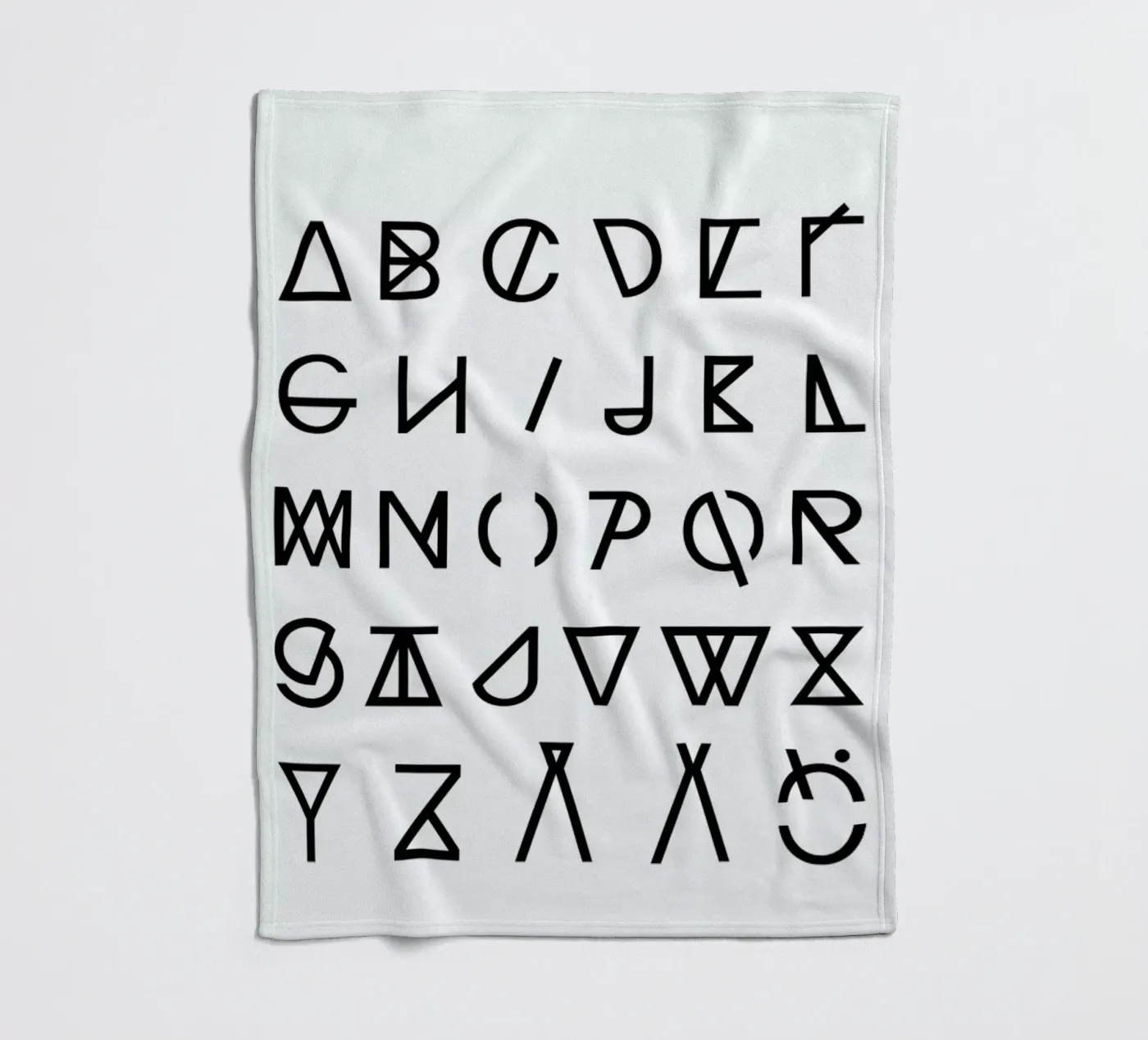 Graphic Alphabets fleecedeken van RK Design
