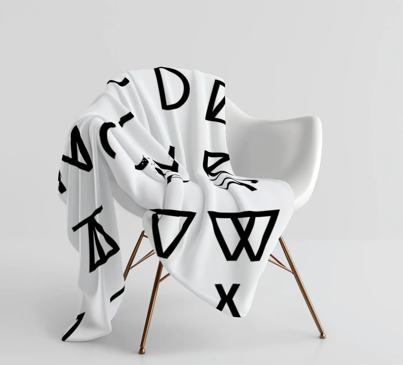 Graphic Alphabets fleecedeken van RK Design