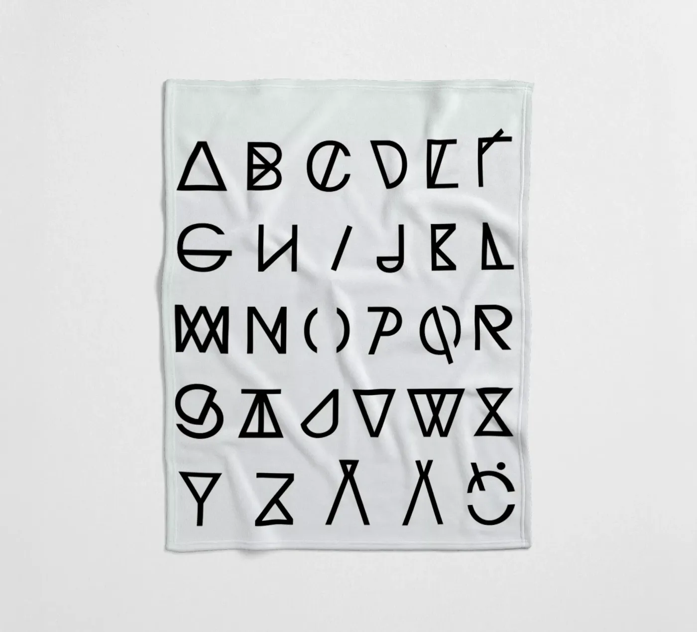 Graphic Alphabets Fleecedecke von RK Design