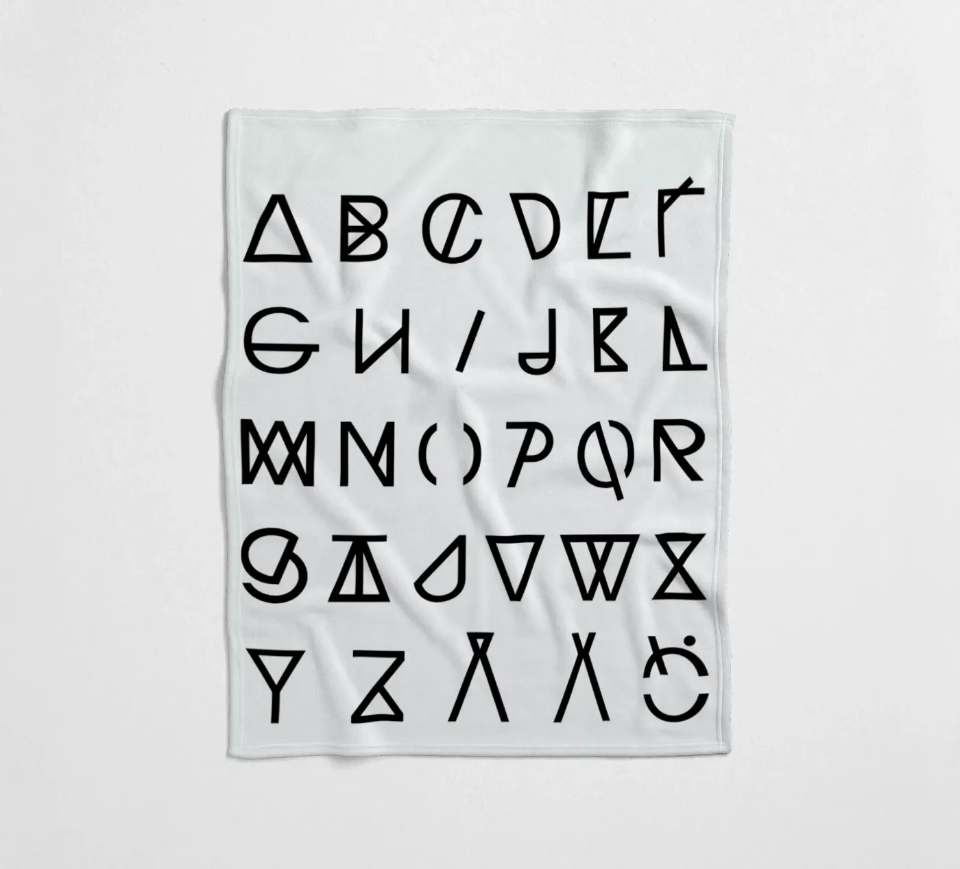 Graphic Alphabets fleecedeken van RK Design