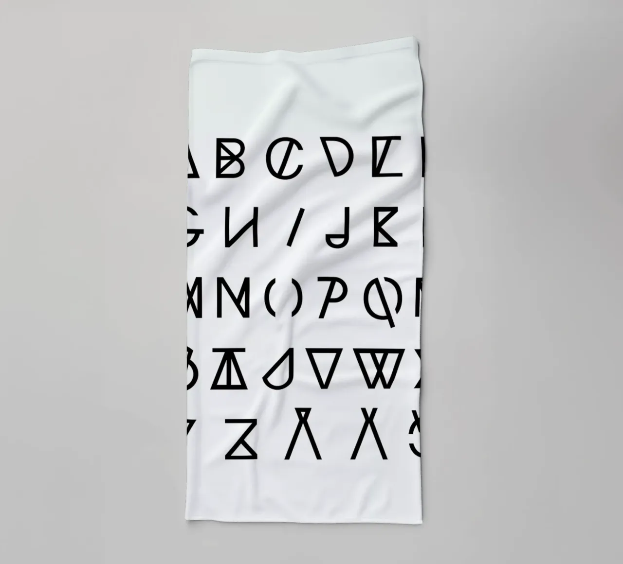 Graphic Alphabets asciugamano da bagno da RK Design