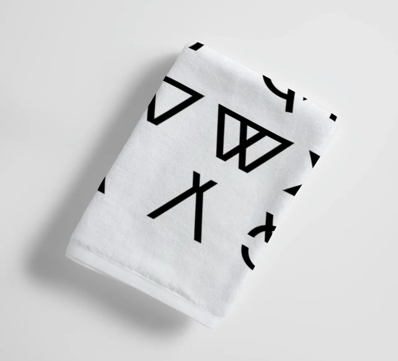 Graphic Alphabets asciugamano da bagno da RK Design