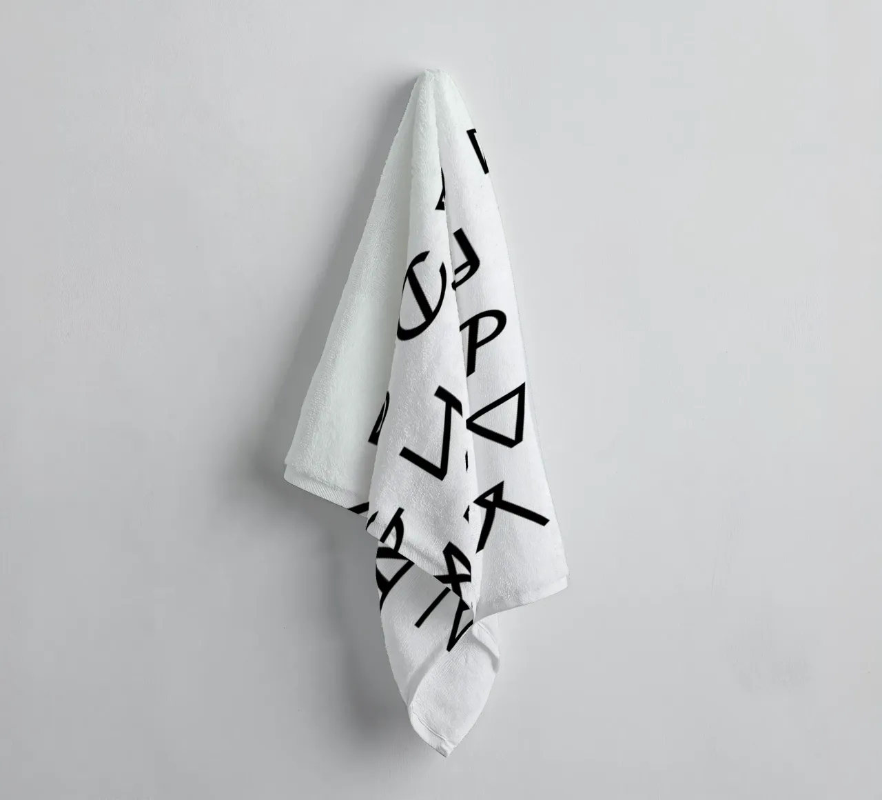 Graphic Alphabets asciugamano da bagno da RK Design