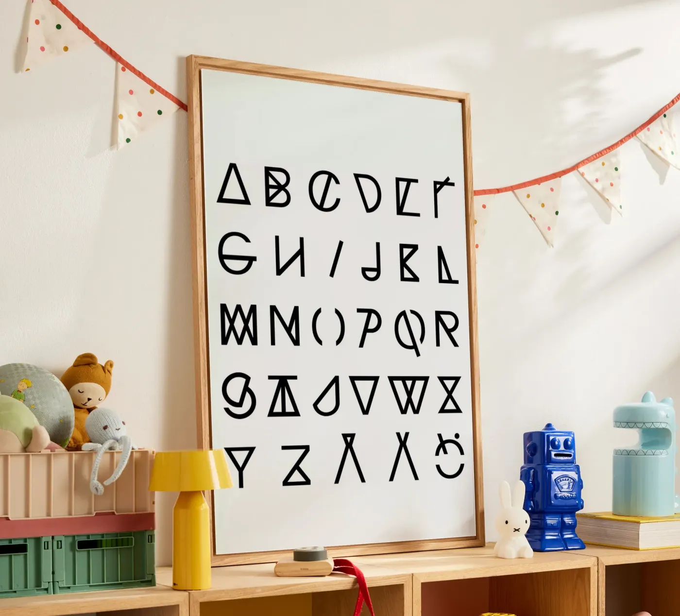 Graphic Alphabets acrylic glass by RK Design