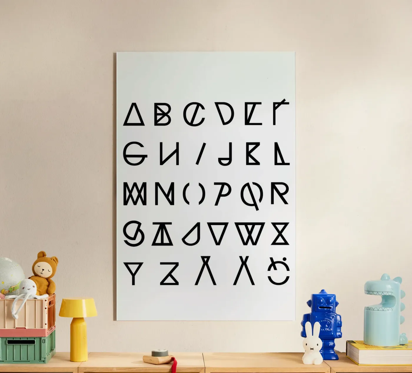 Graphic Alphabets acrylic glass by RK Design