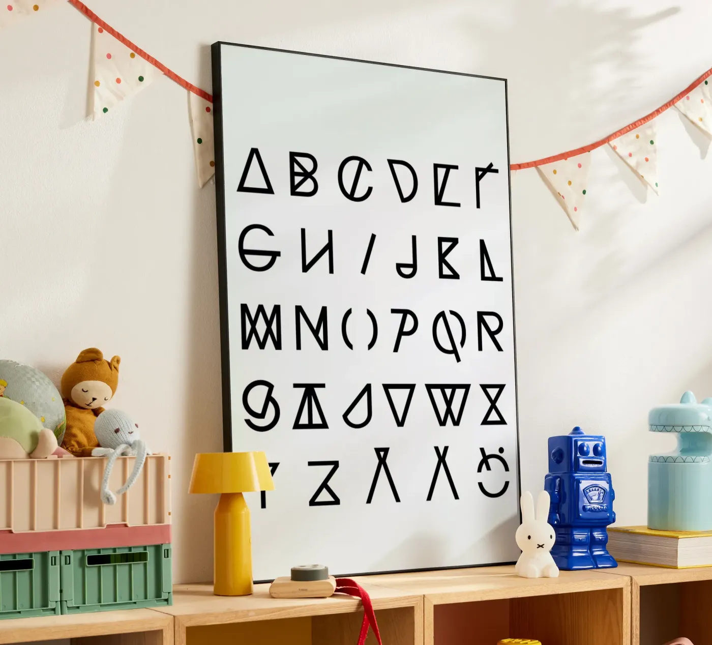 Graphic Alphabets alluminio dibond da RK Design