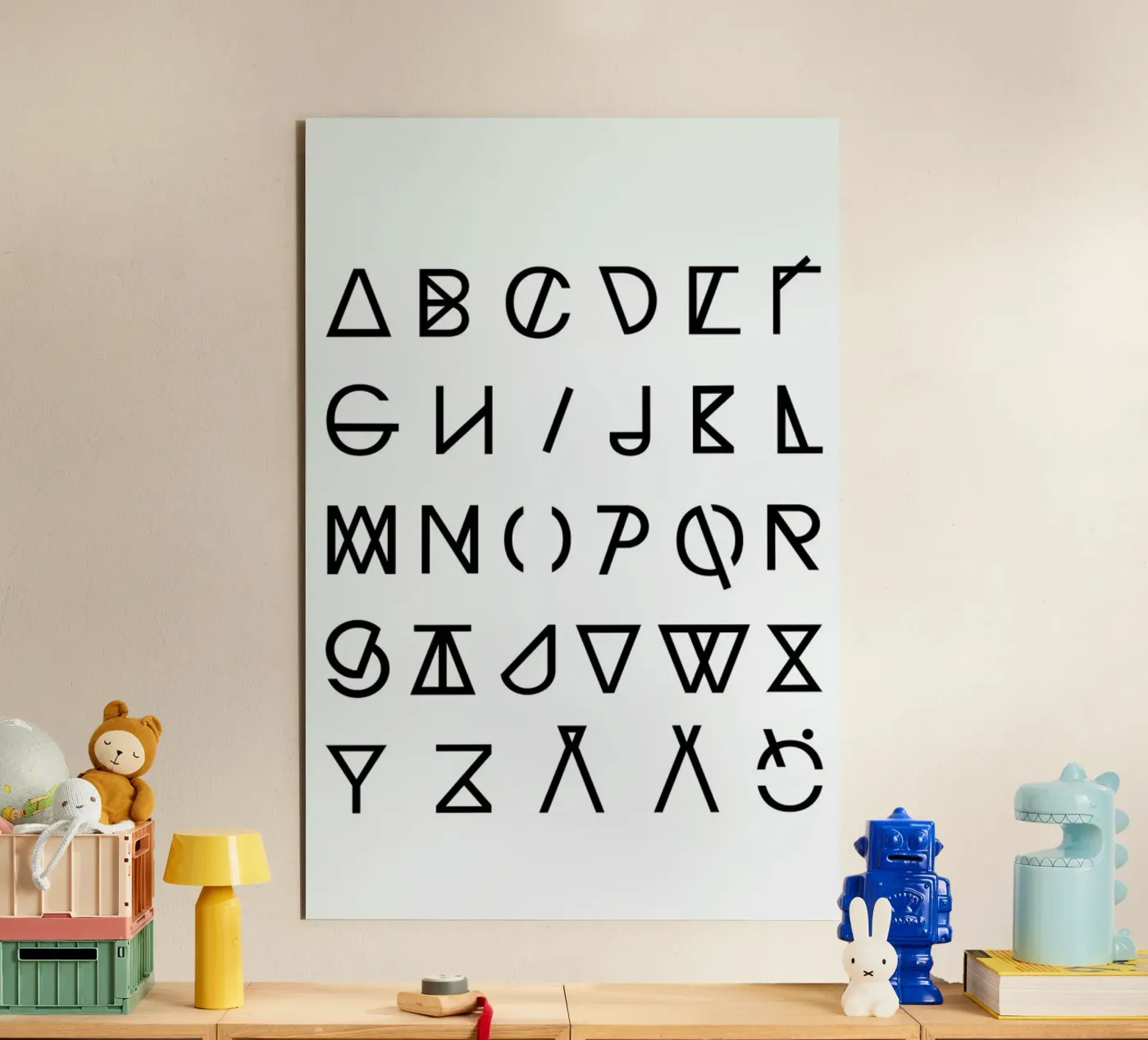 Graphic Alphabets alluminio dibond da RK Design
