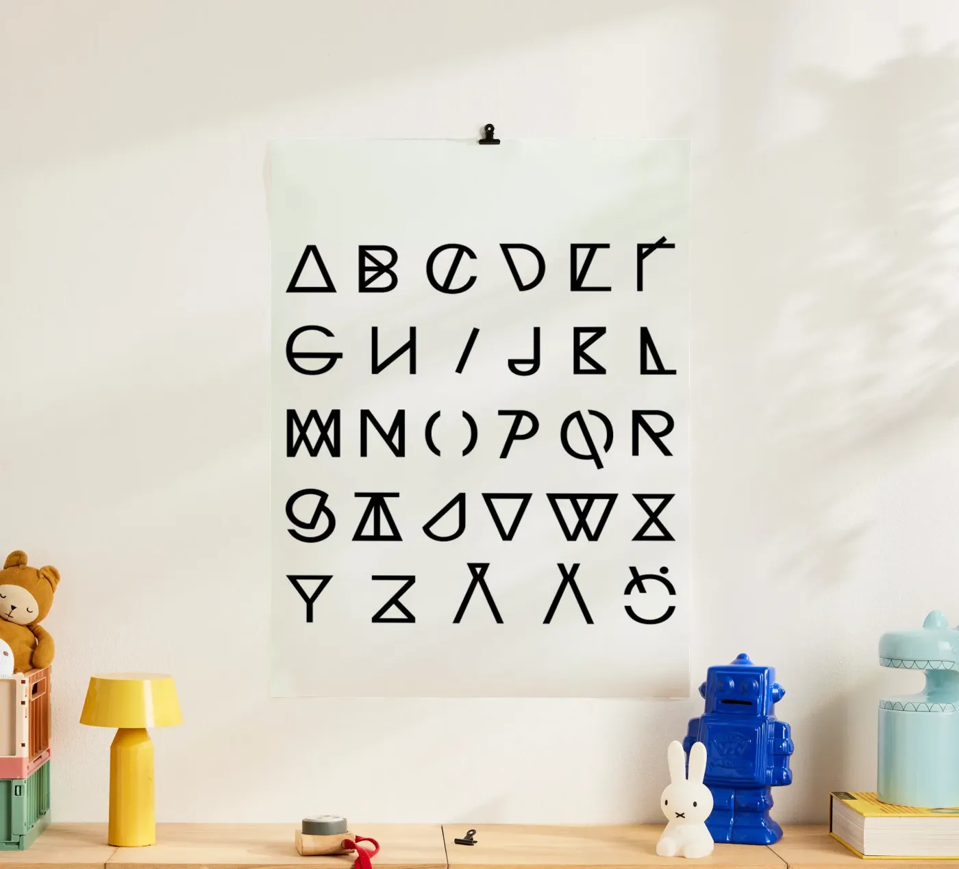 Graphic Alphabets poster by RK Design
