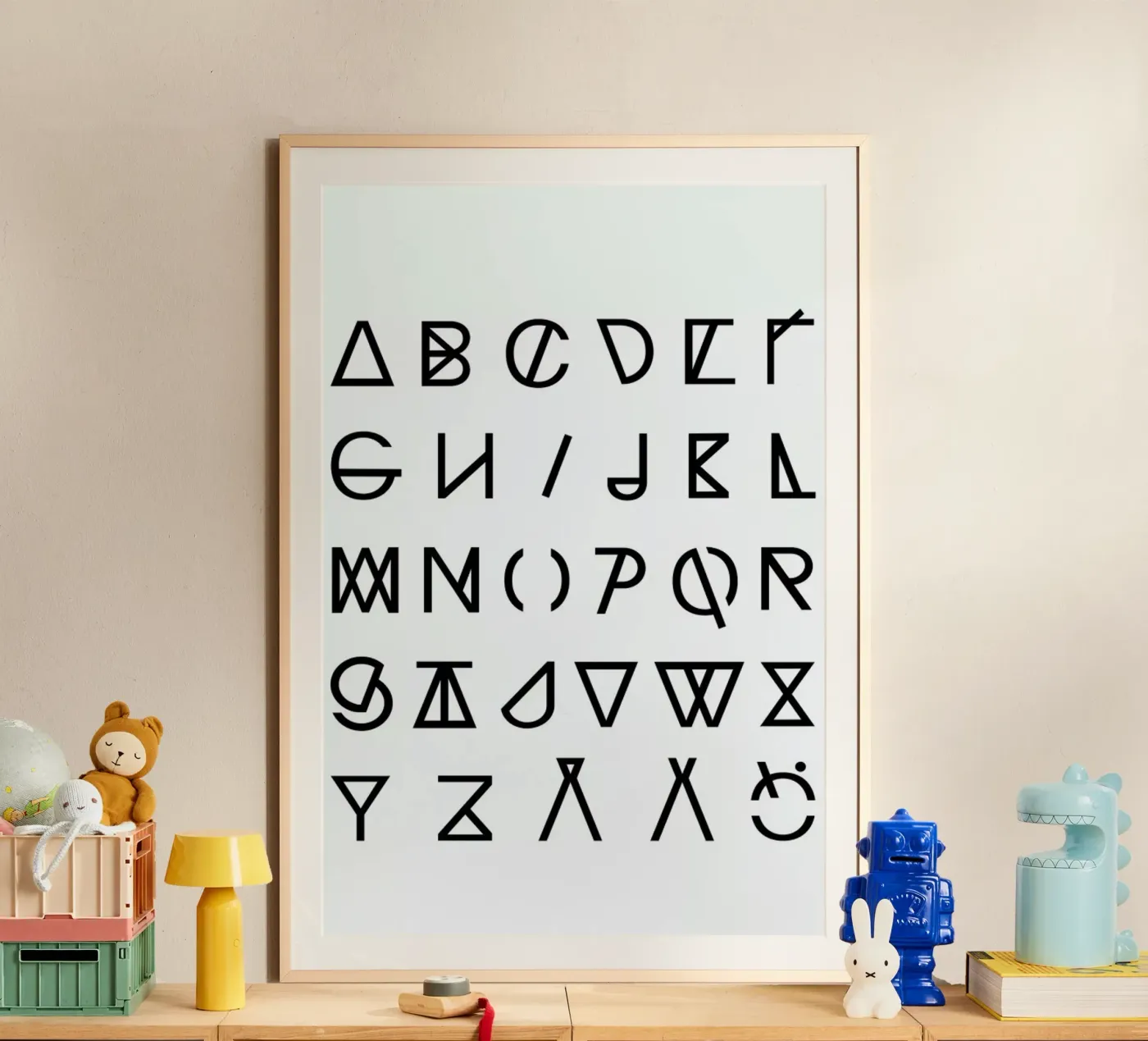 Graphic Alphabets poster by RK Design