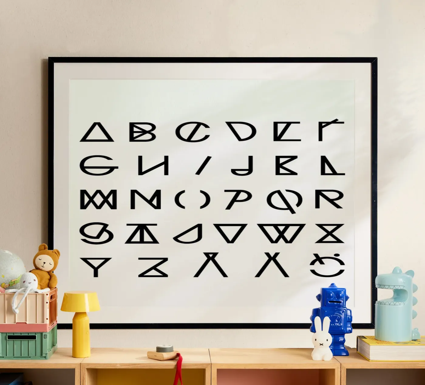 Graphic Alphabets poster by RK Design