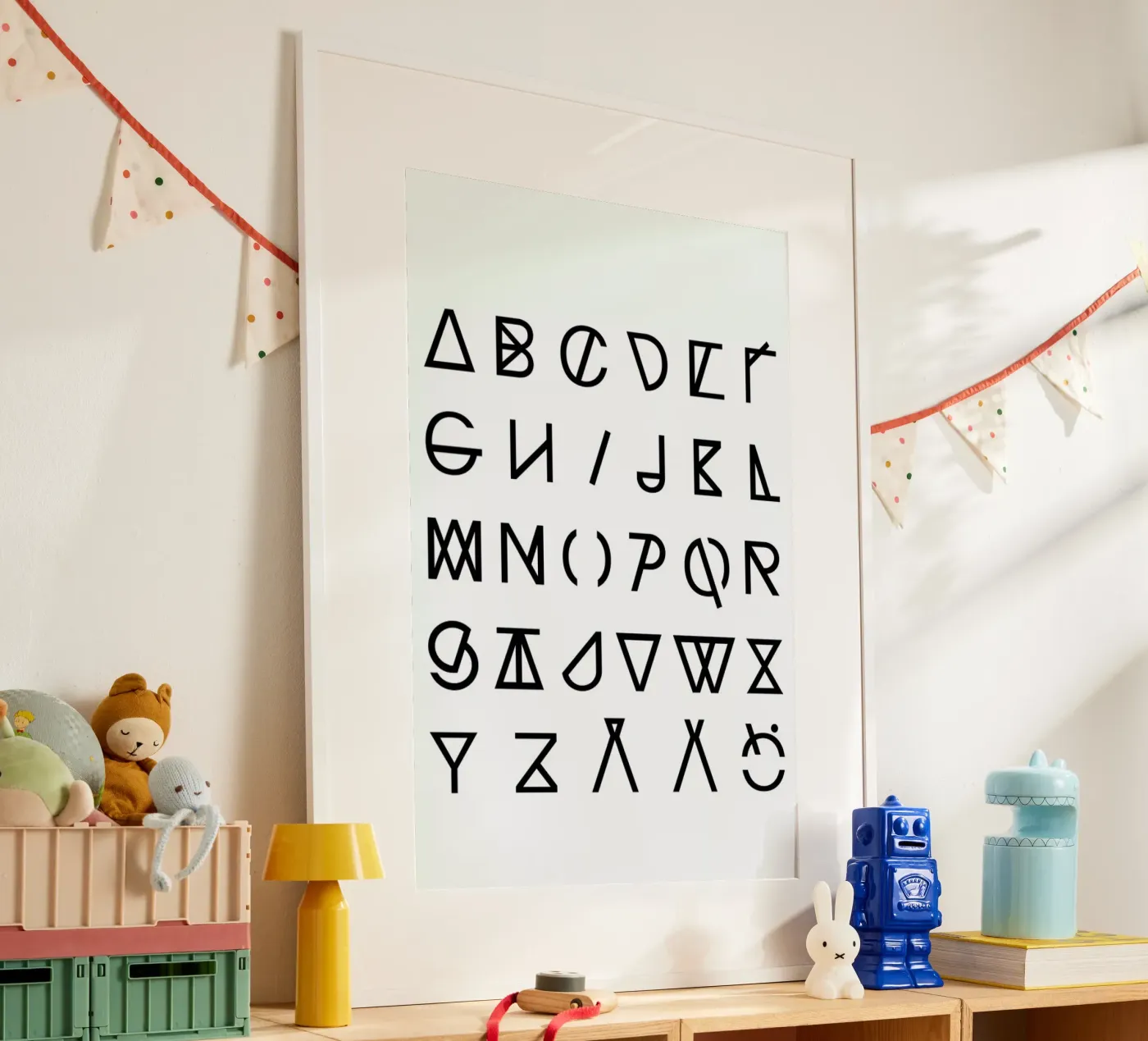 Graphic Alphabets poster by RK Design