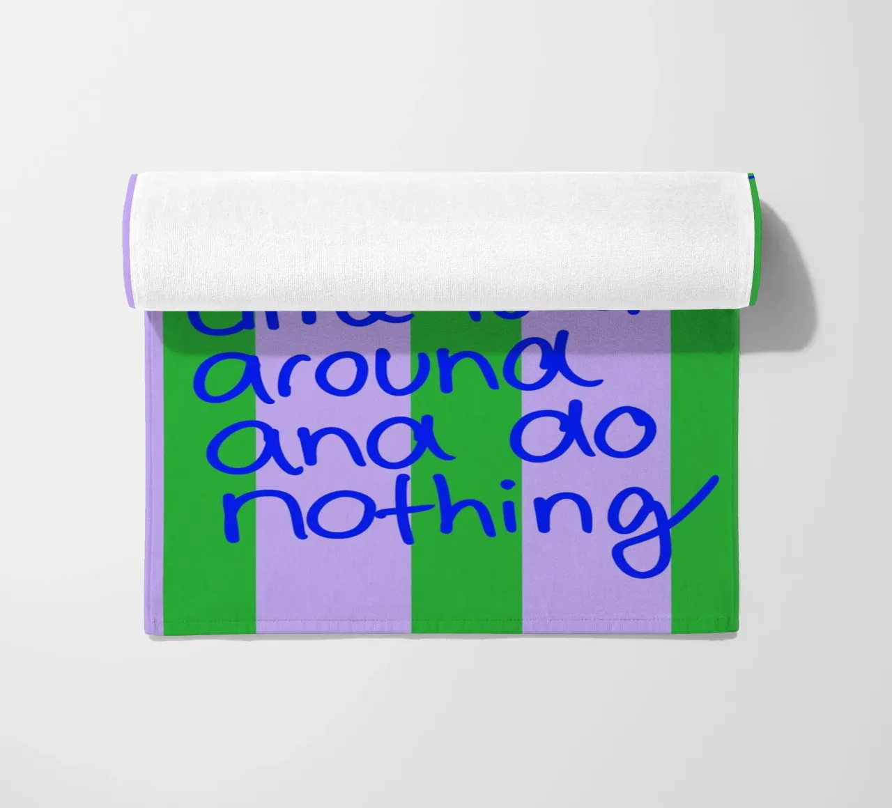 Creative People beach towel by Hej Ibiza by Ute Arnold