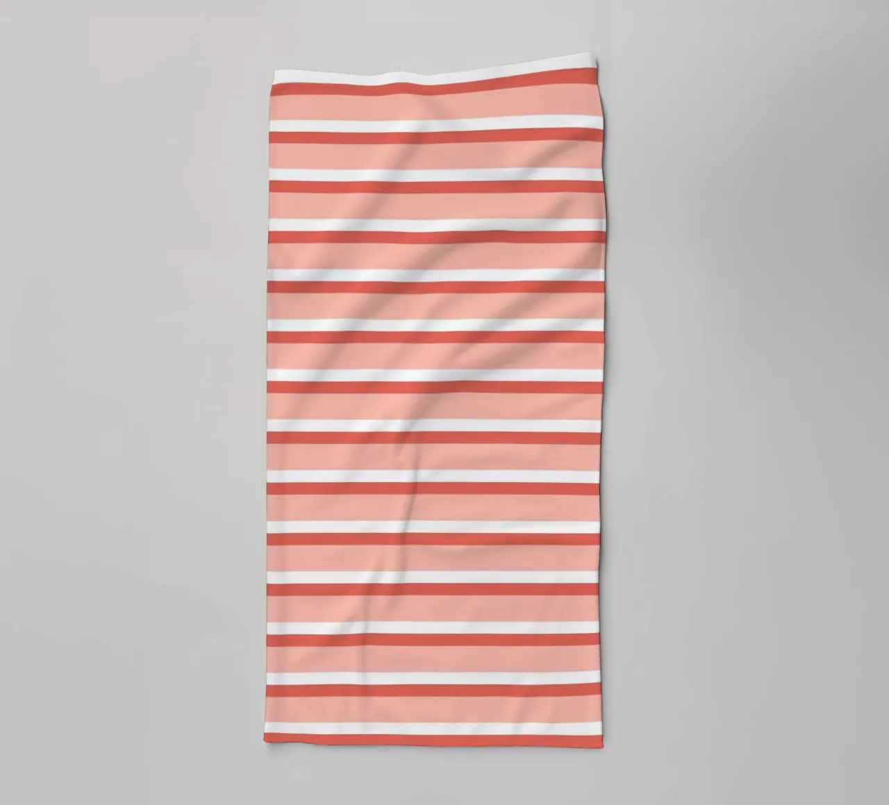 Motif à double rayures orange et blanc serviette de bain de Altruist Studio