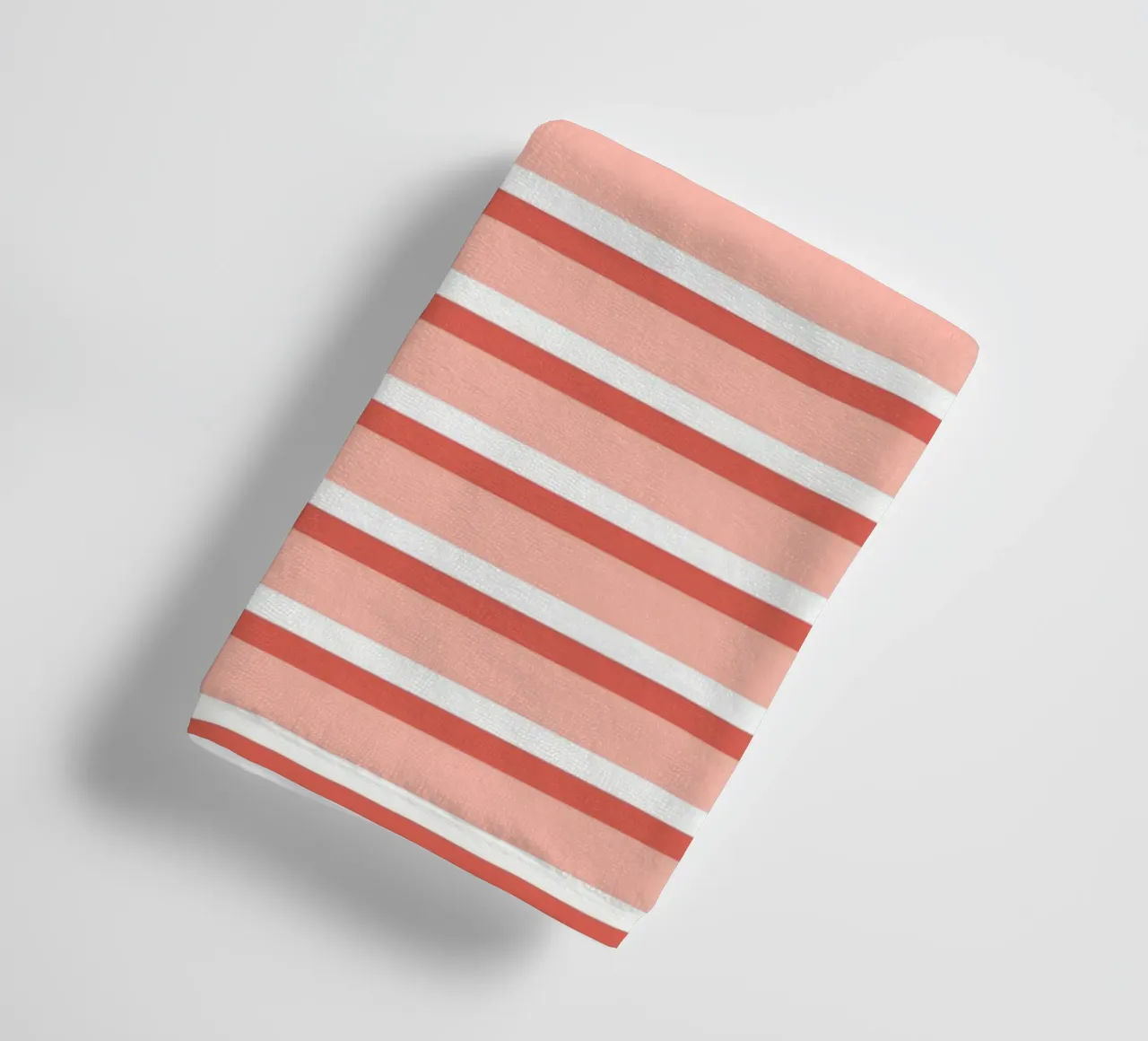 Motif à double rayures orange et blanc serviette de bain de Altruist Studio