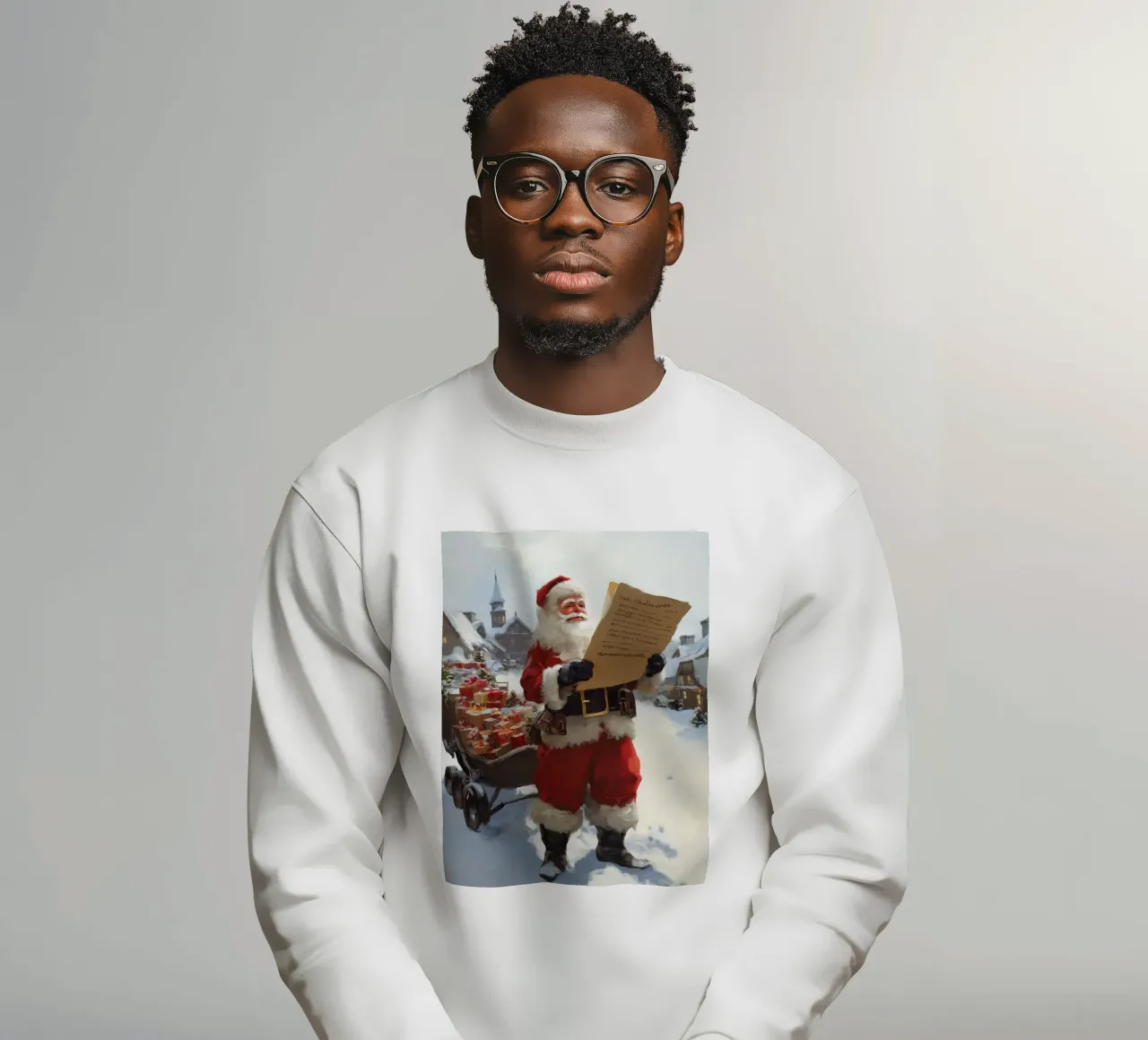 Babbo Natale con la lista dei desideri felpa da Cozy Vibes