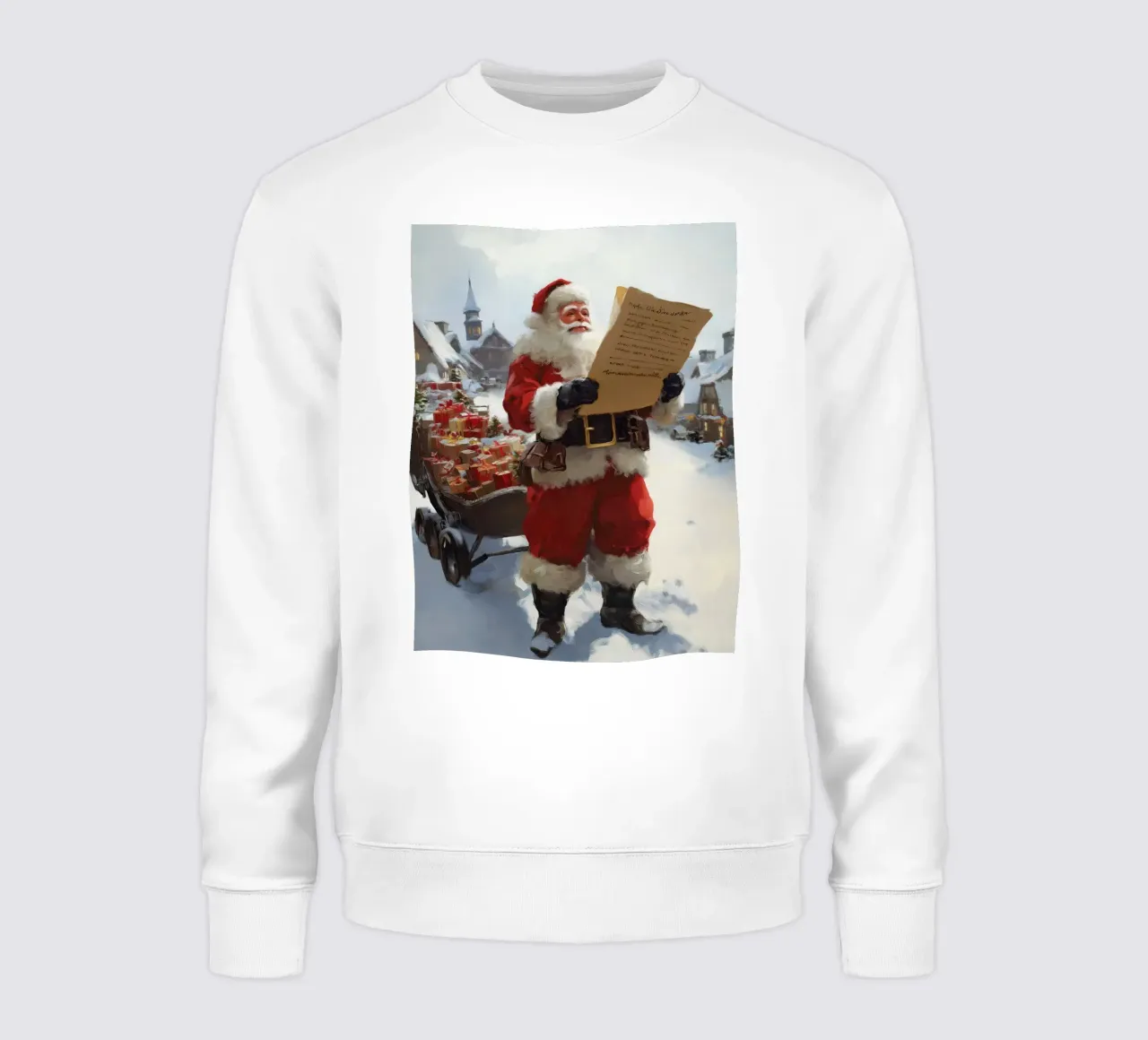 Babbo Natale con la lista dei desideri felpa da Cozy Vibes