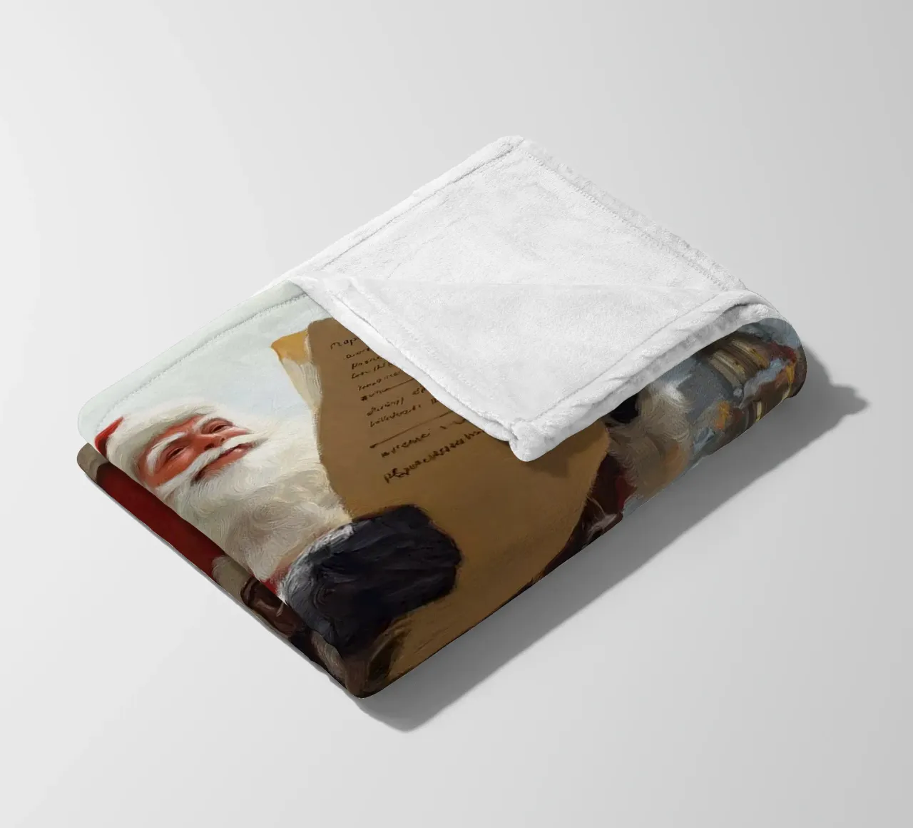 Babbo Natale con la lista dei desideri coperta in pile da Cozy Vibes