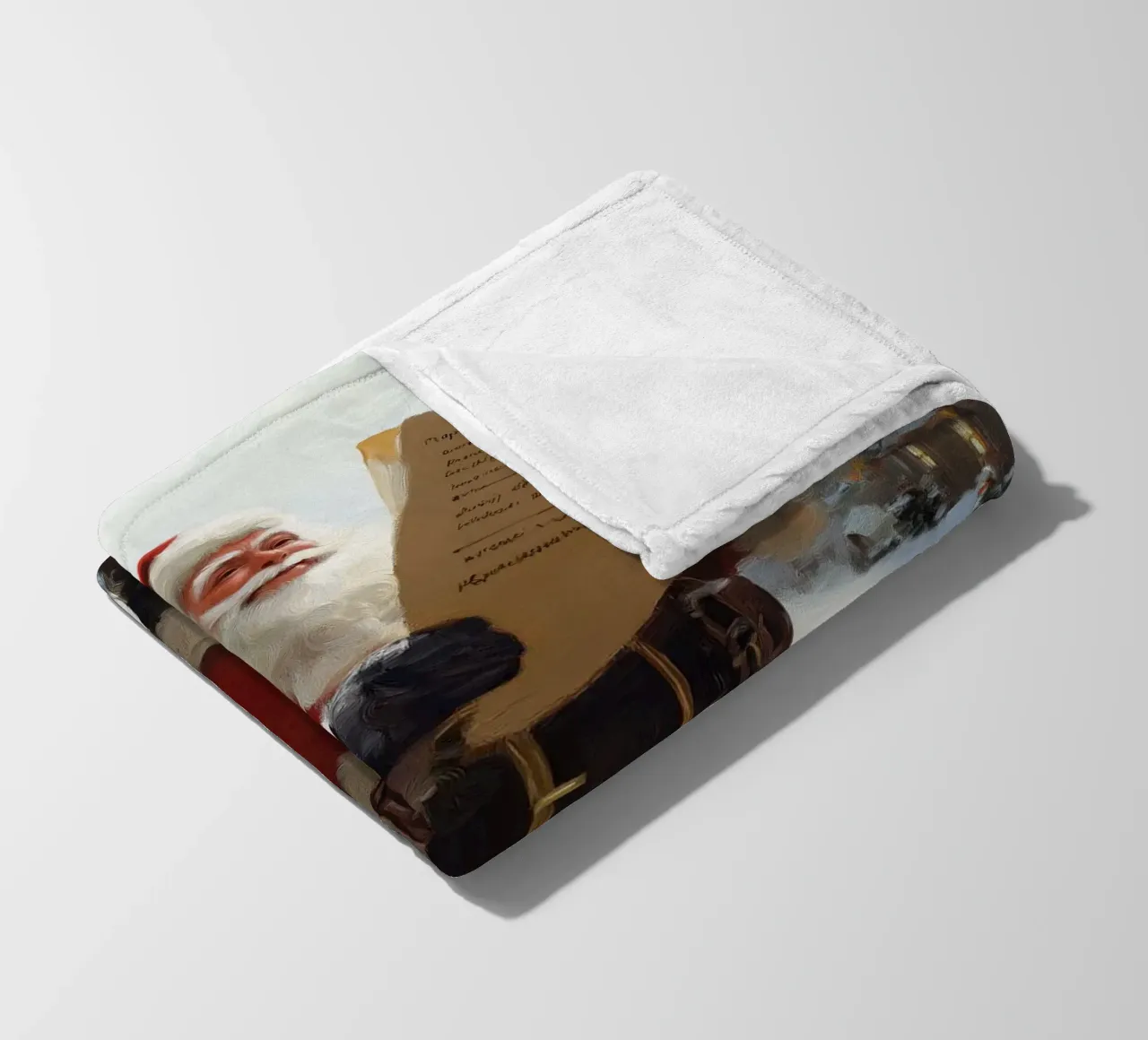 Babbo Natale con la lista dei desideri coperta in pile da Cozy Vibes