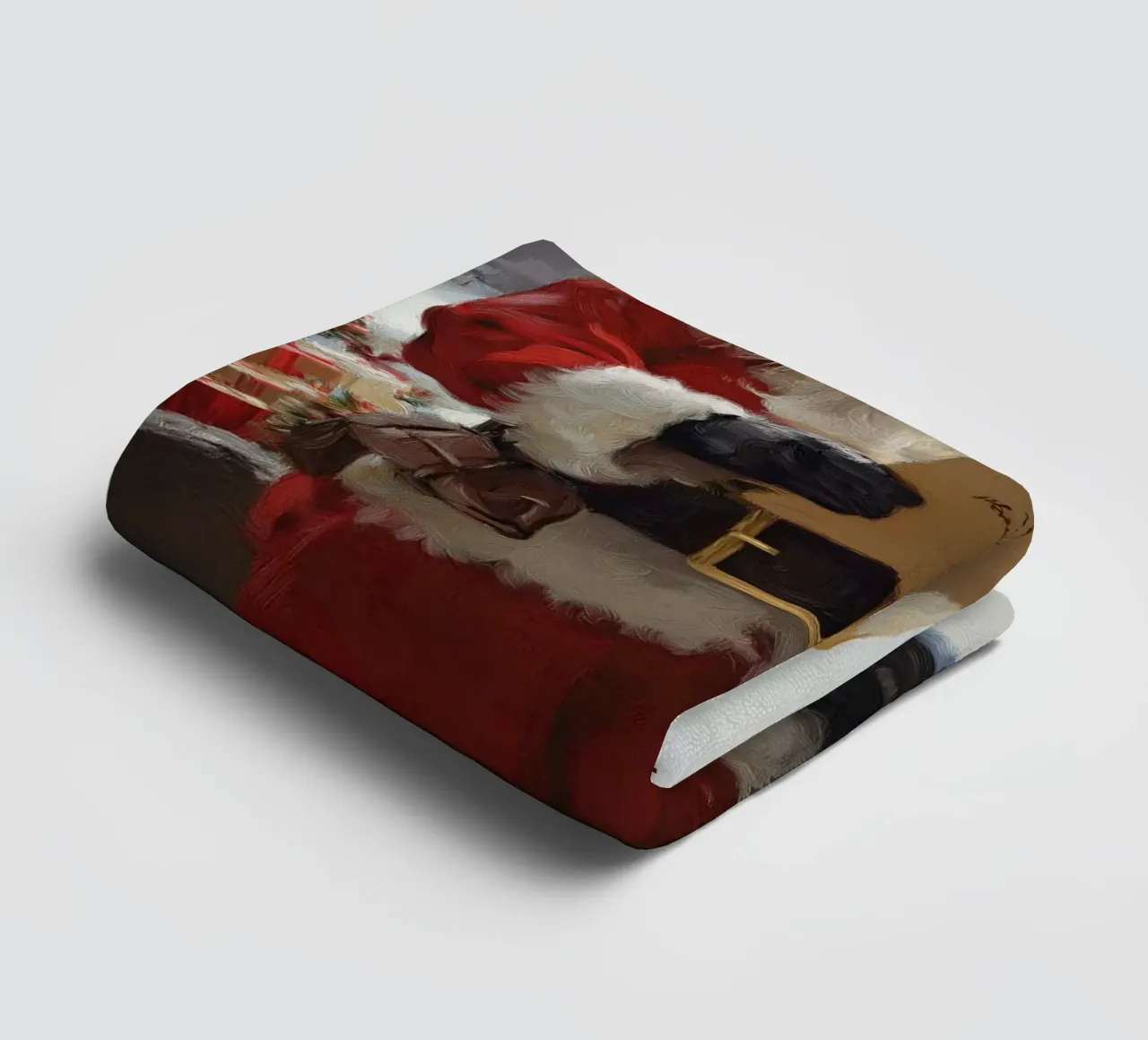 Babbo Natale con la lista dei desideri asciugamano da bagno da Cozy Vibes