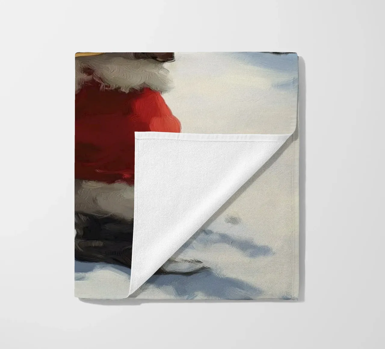 Babbo Natale con la lista dei desideri telo mare da Cozy Vibes