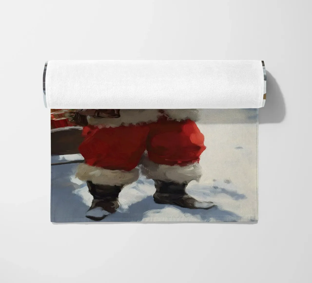 Babbo Natale con la lista dei desideri telo mare da Cozy Vibes