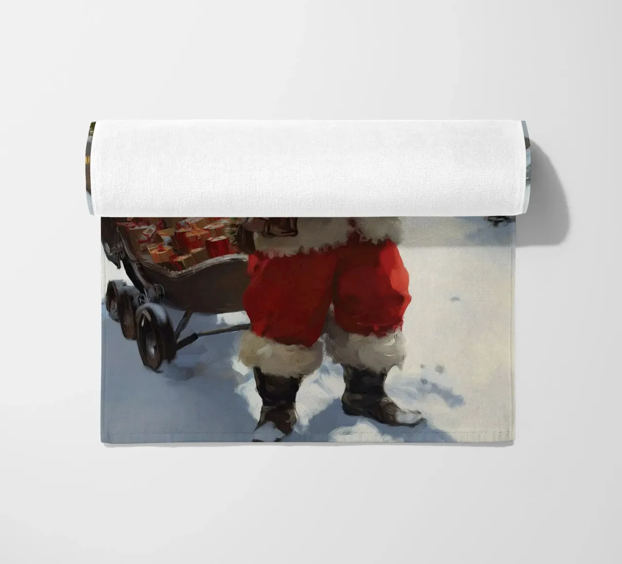 Babbo Natale con la lista dei desideri telo mare da Cozy Vibes