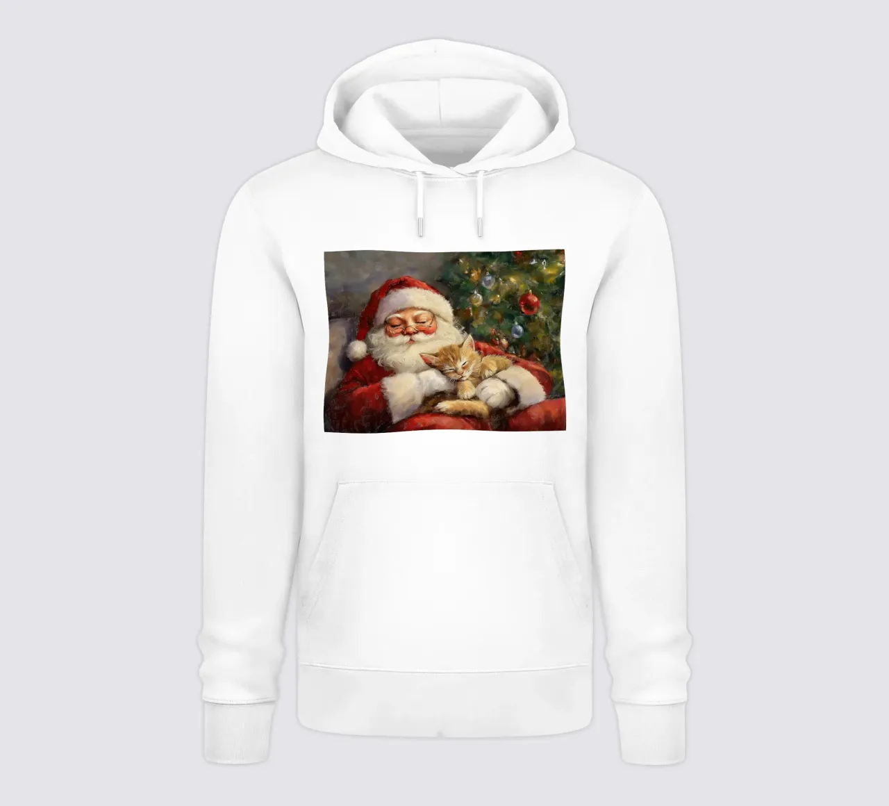 Pace e tranquillità a Natale - Babbo Natale felpa con cappuccio da Cozy Vibes