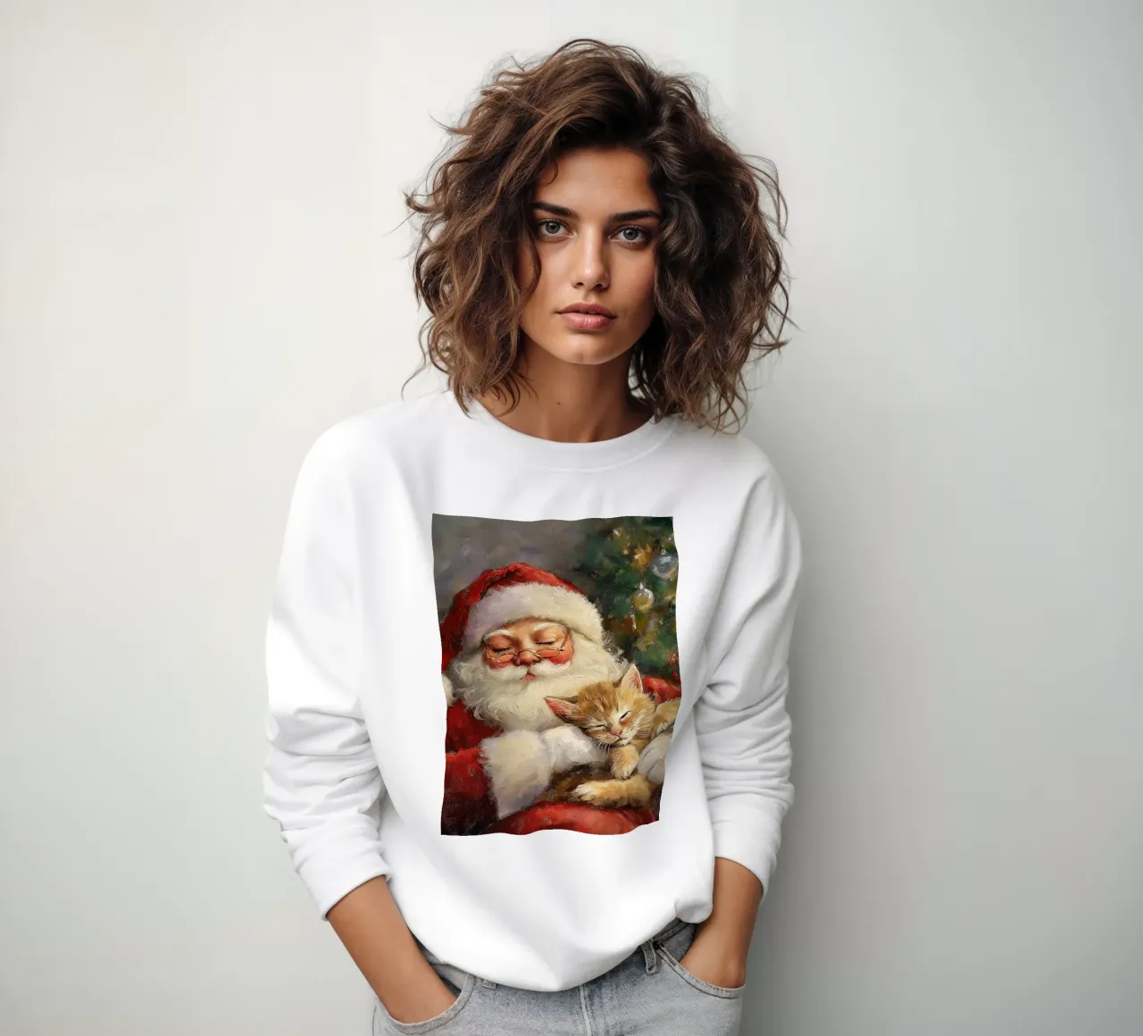 Pace e tranquillità a Natale - Babbo Natale felpa da Cozy Vibes