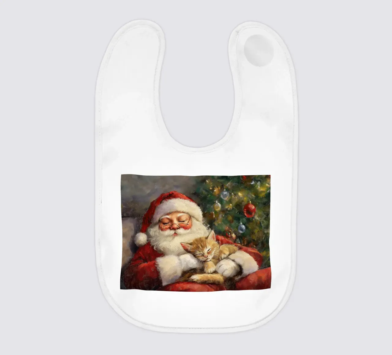Pace e tranquillità a Natale - Babbo Natale bavaglino da Cozy Vibes