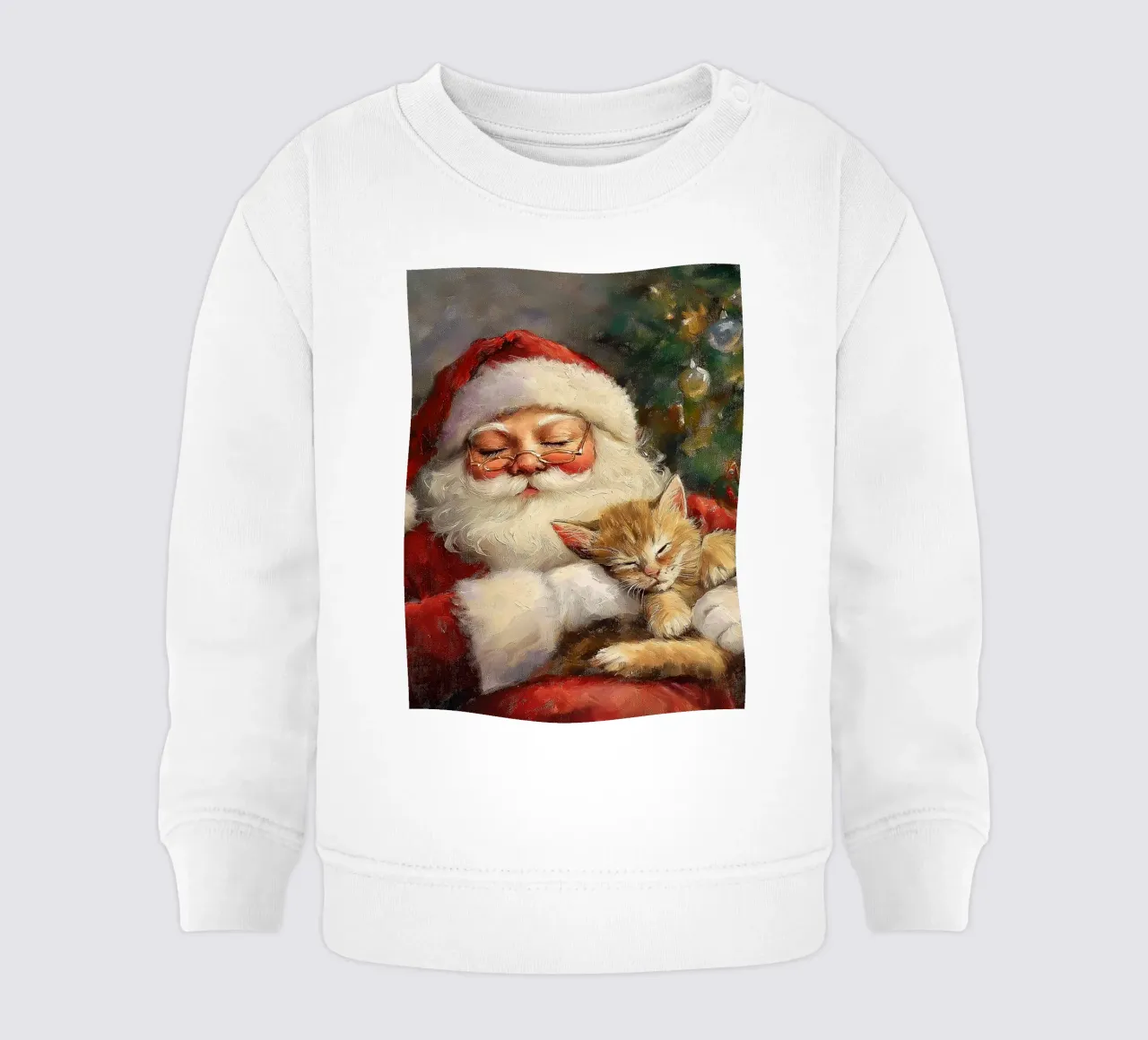 Pace e tranquillità a Natale - Babbo Natale felpa neonato da Cozy Vibes