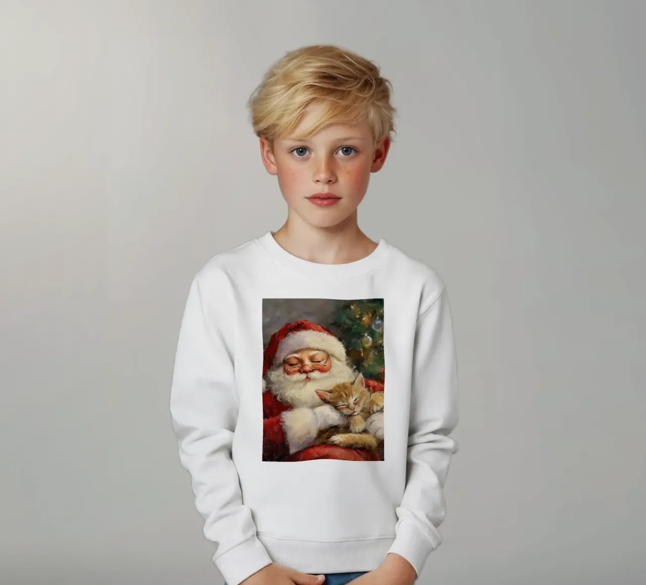 Pace e tranquillità a Natale - Babbo Natale felpa bambino da Cozy Vibes
