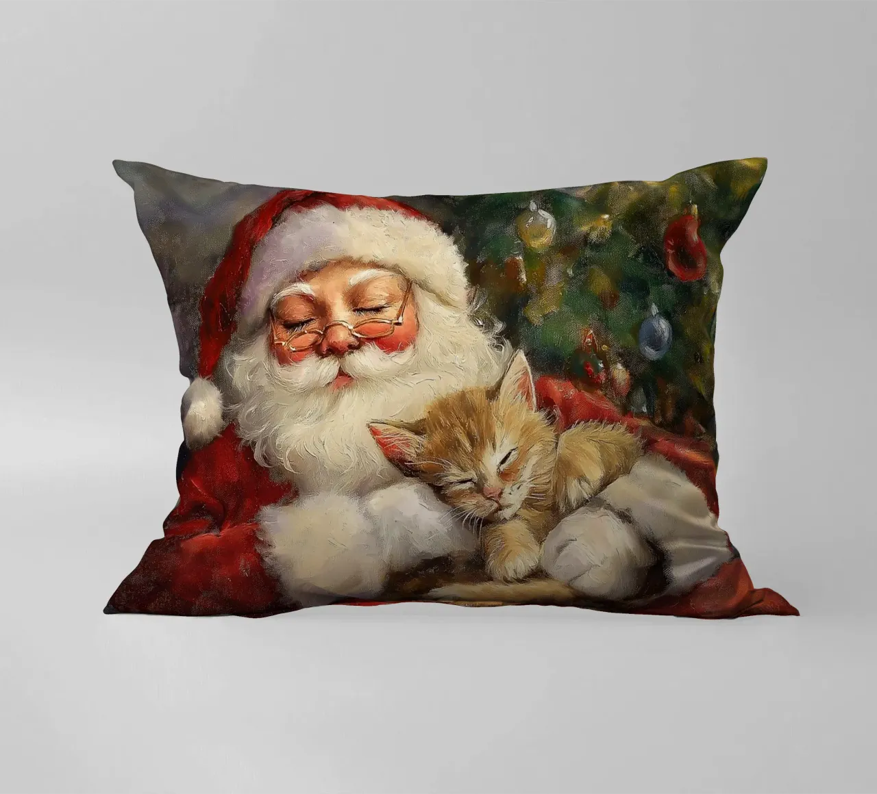Pace e tranquillità a Natale - Babbo Natale cuscino da Cozy Vibes