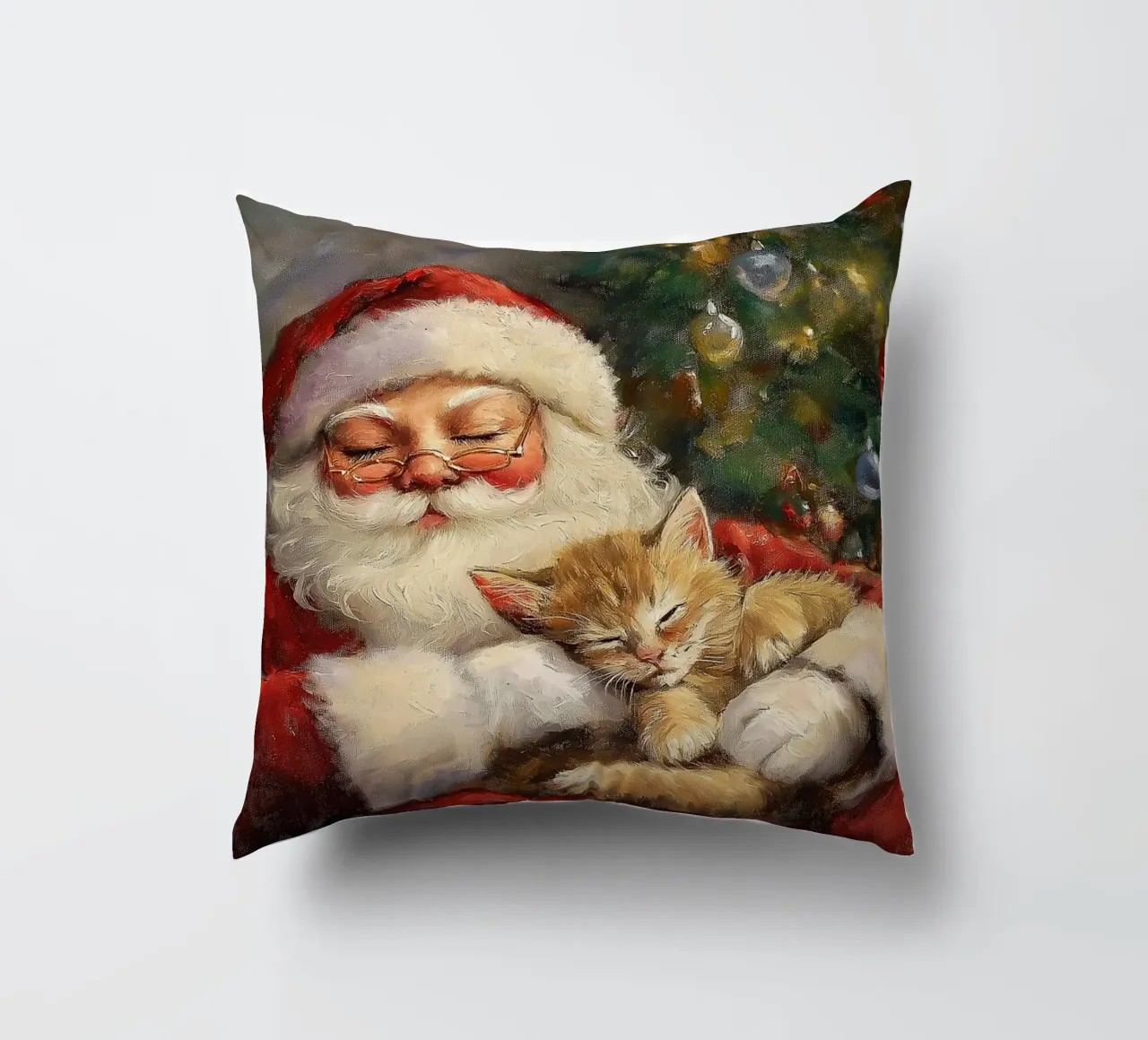 Pace e tranquillità a Natale - Babbo Natale cuscino da Cozy Vibes
