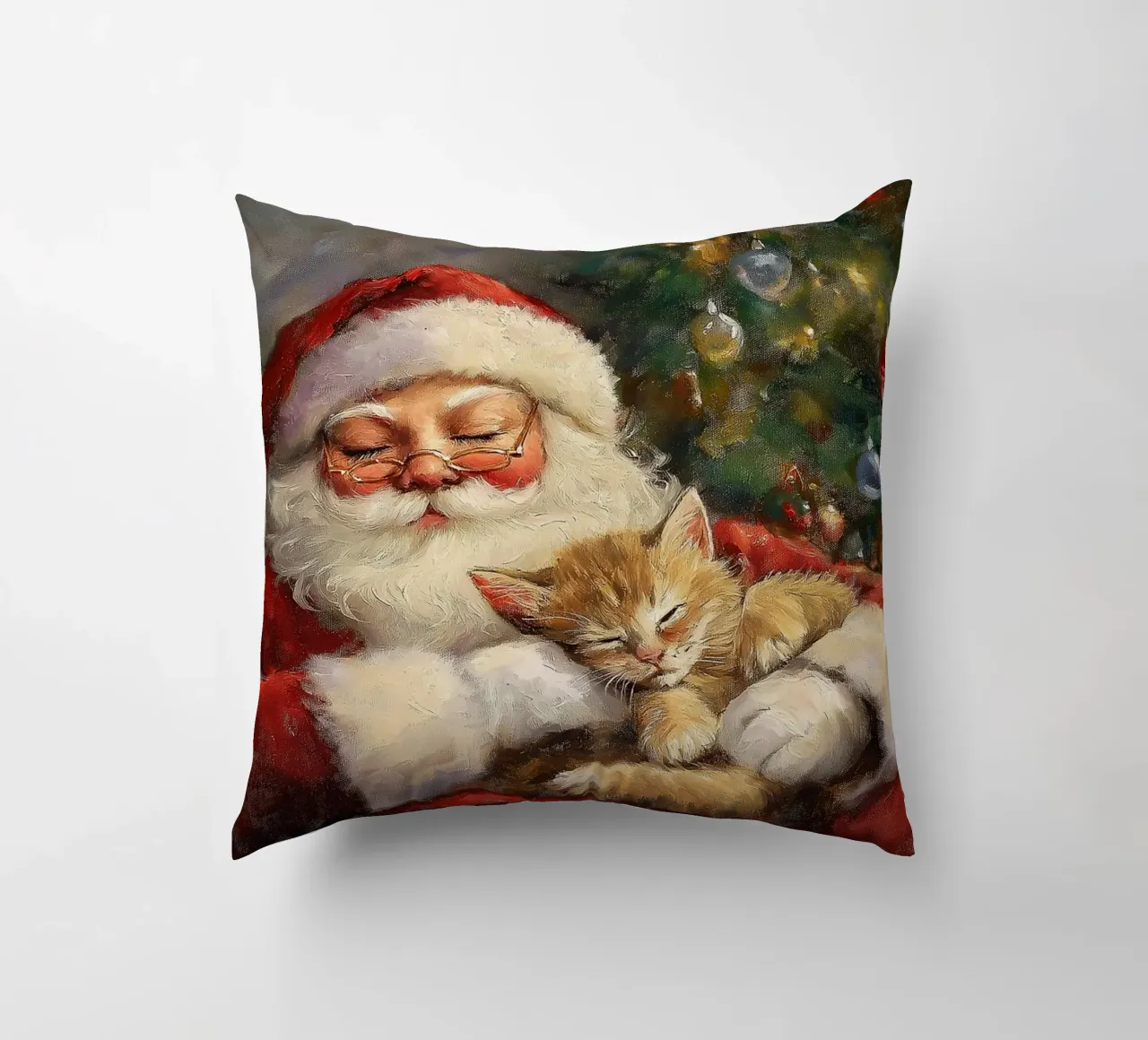 Pace e tranquillità a Natale - Babbo Natale cuscino da Cozy Vibes