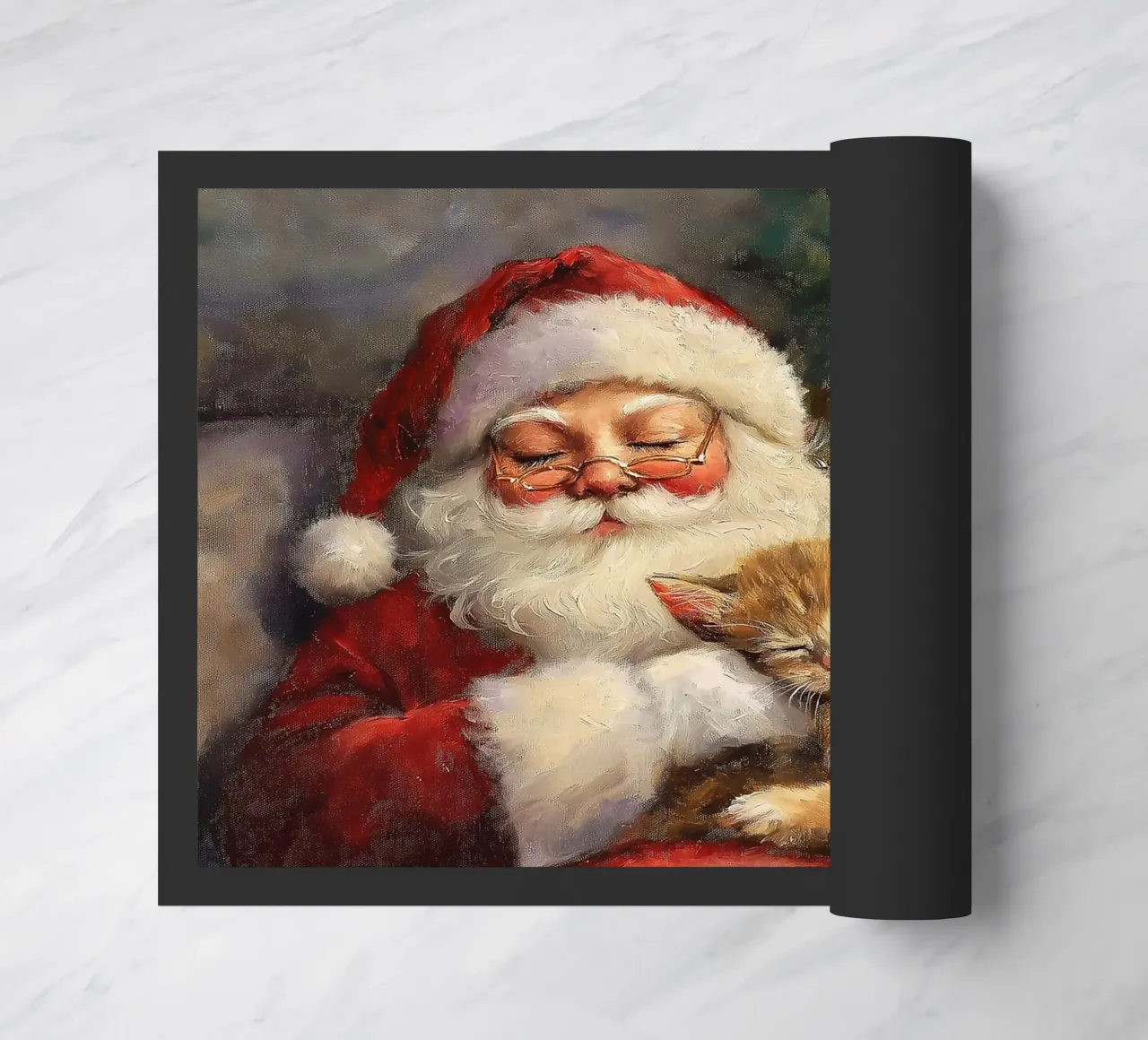Pace e tranquillità a Natale - Babbo Natale zerbino da Cozy Vibes