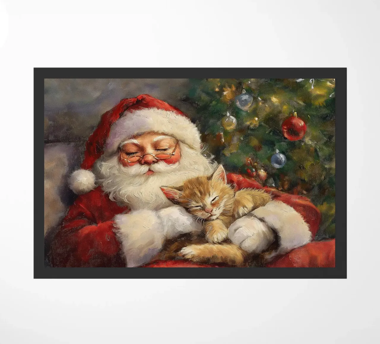 Pace e tranquillità a Natale - Babbo Natale zerbino da Cozy Vibes