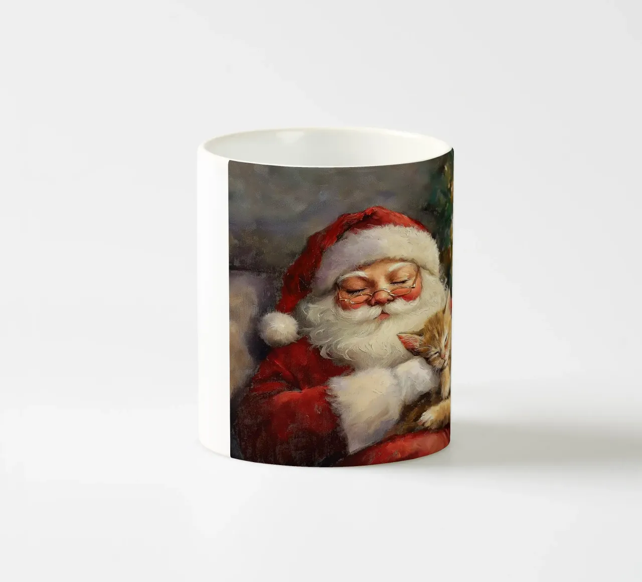 Pace e tranquillità a Natale - Babbo Natale tazza in ceramica da Cozy Vibes