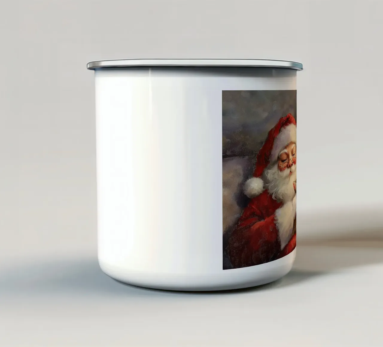 Kerstrust - de kerstman emaille mok van Cozy Vibes