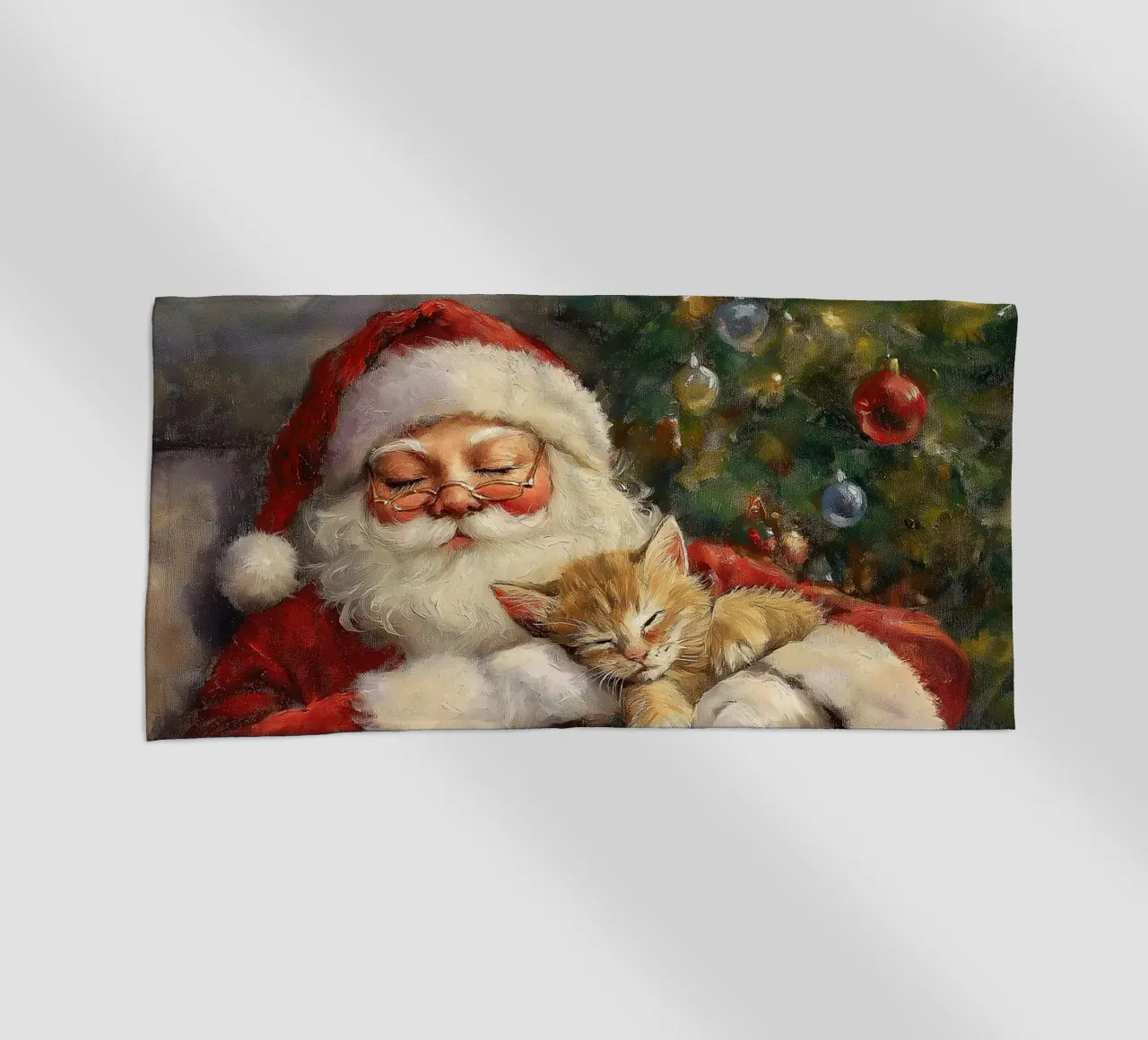 Pace e tranquillità a Natale - Babbo Natale telo mare da Cozy Vibes