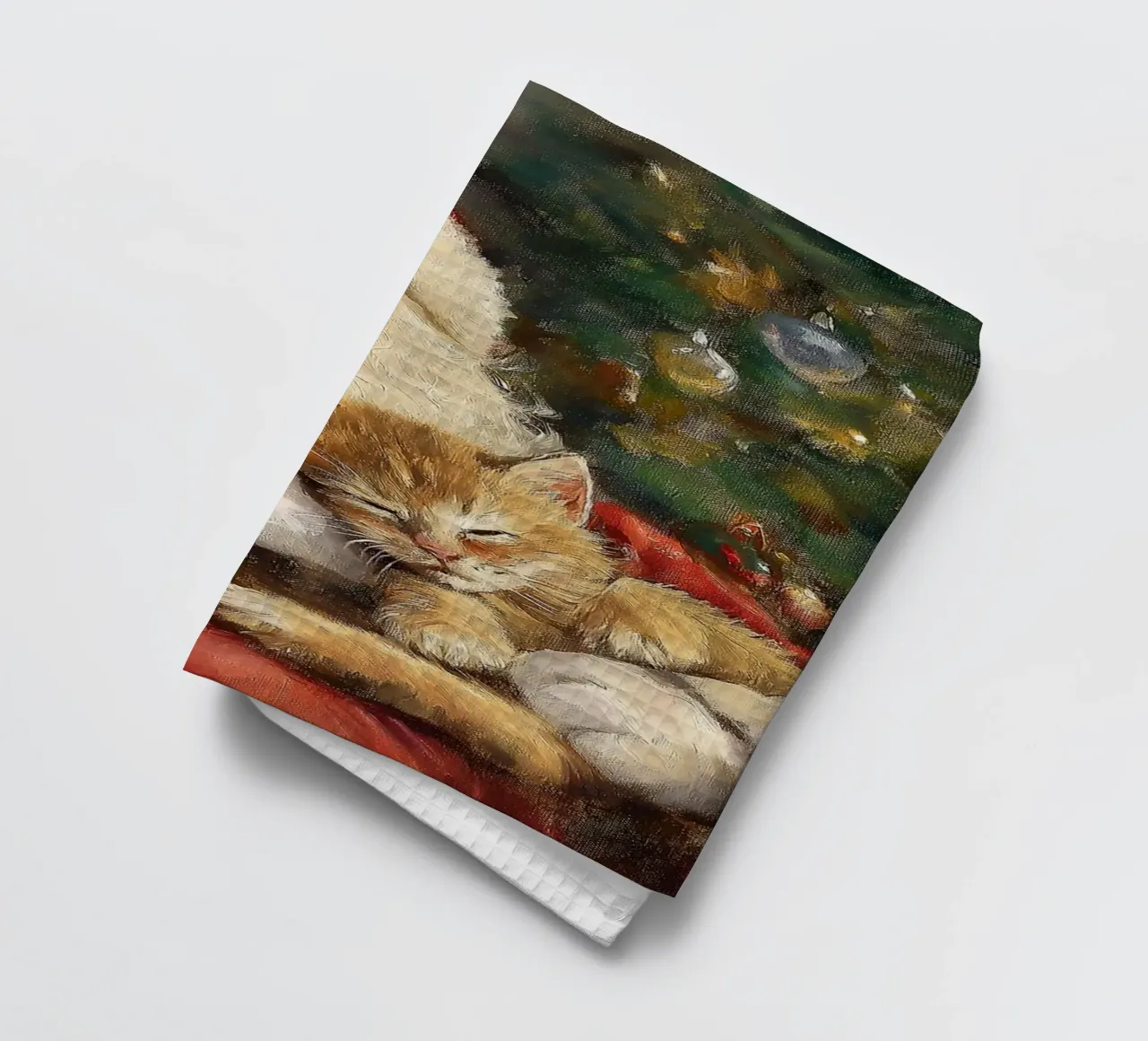 Pace e tranquillità a Natale - Babbo Natale canovaccio da cucina da Cozy Vibes