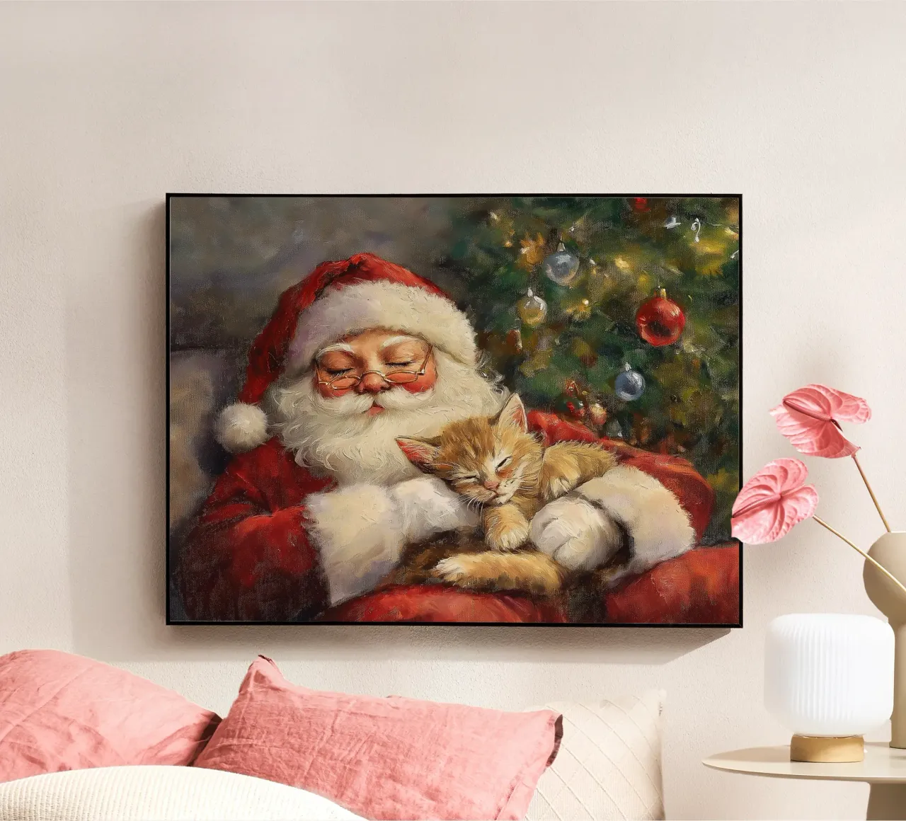 Pace e tranquillità a Natale - Babbo Natale plexiglass da Cozy Vibes