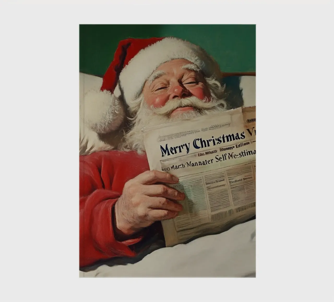 Joyeuse pause de Noël - Père Noël carnet de notes de Cozy Vibes