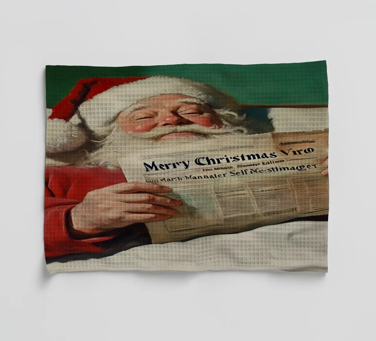 Joyeuse pause de Noël - Père Noël torchon de Cozy Vibes