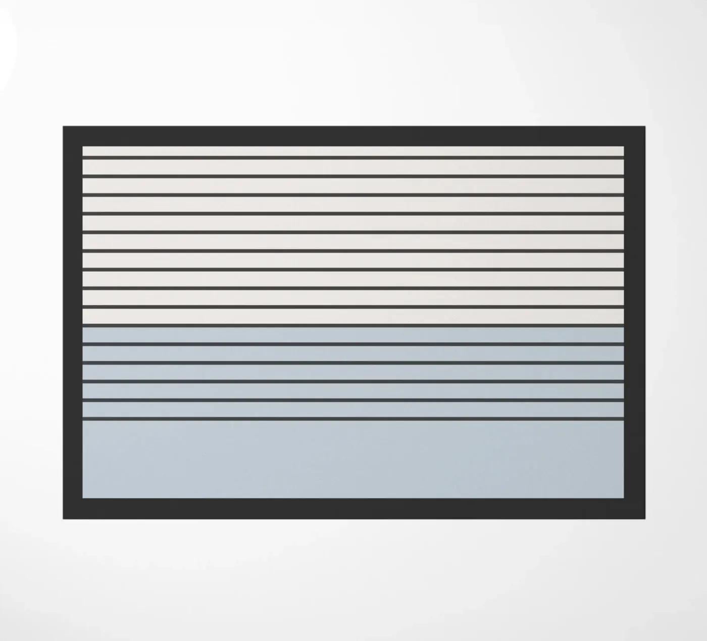 Blue Block Stripes Pattern paillasson de Altruist Studio